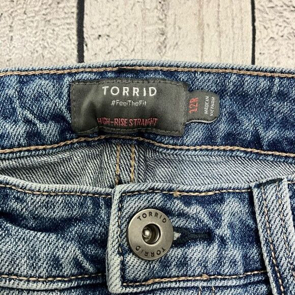 TORRID High Rise Straight Leg Jeans - Picture 4 of 5